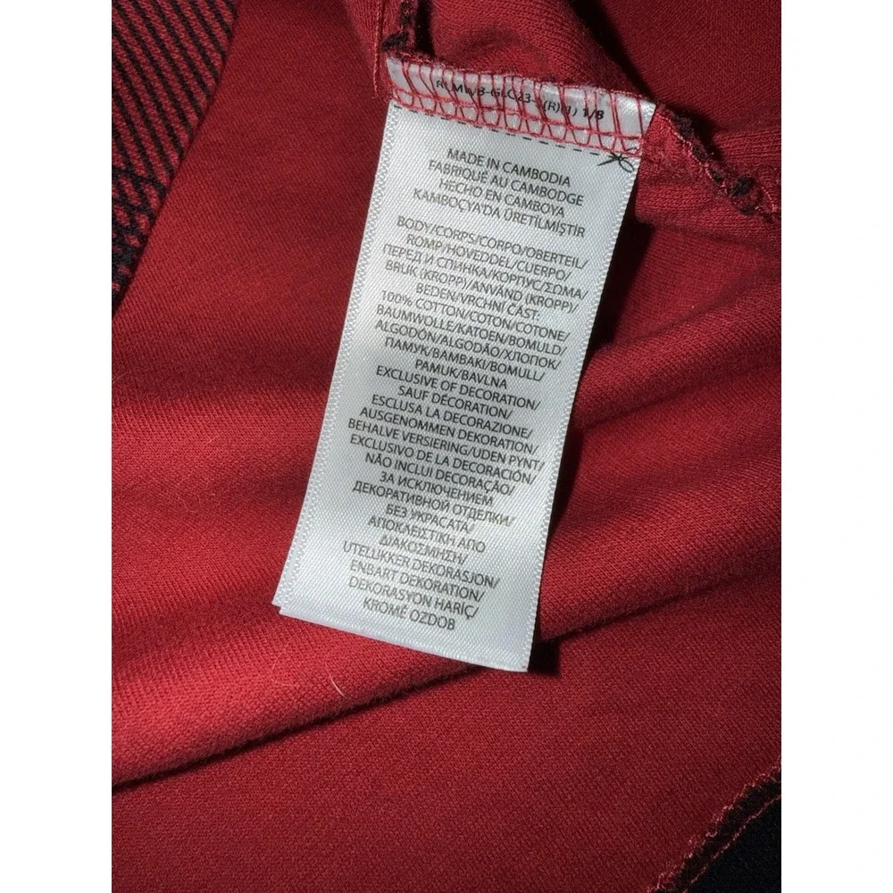Polo Ralph Lauren‎ Pullover Men Extra XL  Red Buffalo Plaid Quarter Zip Sweater